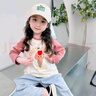 【萬(wàn)單爆品】女童插肩袖長(cháng)T秋季新款卡通可愛(ài)休閑打底上衣 TB7756冰淇淋暗粉 100 曬單實(shí)拍圖