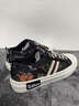 卡賓帆布鞋男鞋2025冬季透氣潮流鞋子男士休閑鞋軟底低幫拼色板鞋男 黑色 41 曬單實(shí)拍圖