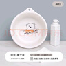 禧天龍塑料加厚臉盆家用多功能盆子洗臉洗腳蔬果衣物可愛(ài)小熊印花盆 【磨砂工藝】灰白36厘米單個(gè)裝 曬單實(shí)拍圖