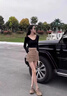 伊琦蕾（YIQILEI）2025夏季新款設(shè)計感小眾牛仔半身裙女高腰辣妹顯瘦百搭A(yù)字短裙潮 卡其色 E區(qū)5271 S 100斤以下 曬單實拍圖