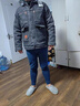 LAXSESU工裝外套春秋男牛仔男裝多大碼口袋寬松新款日系2025潮牌夾克款 [xk2023單件裝]灰/P3O M [建議90-115斤] 曬單實拍圖