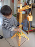 嘉識(shí)吊塔玩具合金大號(hào)遙控塔吊車(chē)工程車(chē)電動(dòng)兒童起重機(jī)男孩旋轉(zhuǎn)吊車(chē)塔 豪華版-黃色巨無(wú)霸12通合金挖掘 標(biāo)配 曬單實(shí)拍圖
