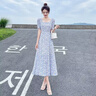 VEOX2025年連衣裙女夏季寬松時尚潮流新款長款T恤裙女 奶茶色 M (85-100斤) 曬單實拍圖