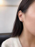 LnieerS999足銀幾何三角形耳釘女小眾設(shè)計(jì)感耳環(huán)2025新款韓版氣質(zhì)耳飾品 幾何三角耳釘【S999銀】 曬單實(shí)拍圖
