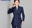 羅蒙西服套裝女士職業(yè)裝修身單西正裝商務(wù)OL女式面試工作通勤西裝外套 曬單實(shí)拍圖