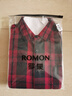 羅蒙（ROMON）長袖襯衫男格子春季休閑襯衫修身型格子襯衫男士ZH2338紅色XL 曬單實拍圖