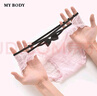 mybody商場同款內(nèi)褲女性感純欲V型腰頭透氣蕾絲低腰三角褲女 黑色 M  曬單實(shí)拍圖