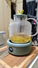 航方全玻璃養生壺保溫燒水壺煮茶器花茶壺恒溫壺辦公室家用煮茶壺迷你養生杯 【智能款+煎盤(pán)】玻璃壺+底座 1.6L 曬單實(shí)拍圖