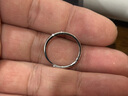 周六福（ZLF）七夕禮物 PT950鉑金戒指男女款Forever白金情侶對(duì)戒活口戒指 男戒18號(hào) - 4.27g 曬單實(shí)拍圖