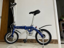 大行（DAHON） 412折叠自行车14英寸单速超轻迷你铝合金学生成人单车BYA412 蓝色【BA接头】 实拍图