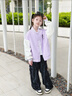 真維斯兒童外套春秋款女童棒球服男童帥氣衣服春季童裝上衣小孩洋氣春裝 粉 J奶茶白兔x/J奶茶白兔 130 曬單實拍圖