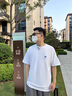 陌汀2025新款短袖t恤男夏季日系潮牌潮流印花青少年寬松純棉ins半袖衫 白色 003小山 L 曬單實(shí)拍圖