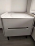奶油風(fēng)實(shí)木床頭柜小型現代簡(jiǎn)約家用臥室創(chuàng  )意2025年新款床邊儲物柜 淺灰色+巖板 40*40*49cm 曬單實(shí)拍圖