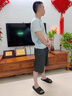 啄木鳥(niǎo)短褲男夏季新款外穿純棉寬松大碼中老年人休閑五分褲爸爸裝大褲頭 淺灰+深灰 L 曬單實(shí)拍圖
