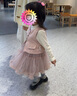班喜迪女童連衣裙春裝2026新款寶寶公主裙國風(fēng)套裝兒童裙子周歲禮服春秋 曬單實(shí)拍圖