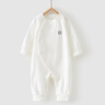 童泰嬰兒連體衣春秋純棉男女寶寶衣服家居服睡衣滿(mǎn)月百天哈衣爬服內衣 白色 73cm 曬單實(shí)拍圖