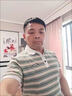 Polo衫男短袖t恤翻領(lǐng)上衣夏季潮牌保羅撞色條紋冰絲半袖體恤男 CSF-R13綠色 （涼感高質(zhì)量款） XL （建議125-135斤以內(nèi)） 曬單實(shí)拍圖