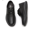獸霸皮鞋男真皮商務(wù)休閑鞋一腳蹬英倫風(fēng)軟底透氣百搭中老年送爸爸男鞋 黑色 系帶 43 曬單實(shí)拍圖