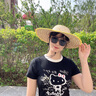 Shiftend工地釣魚(yú)夏男遮陽(yáng)帽大檐編織草帽子批發(fā)農民防曬草帽防風(fēng)度假春天 土黃色優(yōu)質(zhì)包邊麥稈草帽 2頂 43.5-44厘米 曬單實(shí)拍圖