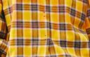 UR秋季新款女裝復古風(fēng)撞色格紋長(cháng)袖開(kāi)襟襯衫UYY250008 橘黃格子 S 曬單實(shí)拍圖