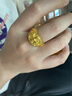 奢名紀金包銀戒指黃金徽章克羅心男士大版戒子板戒送爸爸生日禮物父親節 包金3.2克金包銀羅心戒指 曬單實(shí)拍圖