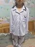 金布?。↗INBUDING）夏季兒童睡衣男童家居服套裝適合3-14歲小男孩穿的夏裝冰絲空調(diào)服 銀色長袖套裝 170 (身高155厘米左右) 曬單實拍圖