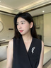 歐本赫?benheart丹麥水晶麥穗胸針精致時(shí)尚別針設(shè)計(jì)感小眾輕奢胸花掛件女高級(jí)禮物 胸針-琉晶“穗”月 漸變紫 曬單實(shí)拍圖