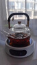 千絲家 玻璃煮茶壺泡茶電陶爐養(yǎng)生壺家用耐高溫不挑鍋蒸煮一體提梁壺 禪道方把提梁壺+智能電陶爐白色 1000ml 曬單實拍圖