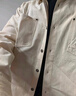 馬登工裝 美式復(fù)古長(zhǎng)袖襯衫男印第安圖騰拼接口袋疊穿純棉襯衣秋季 米白色 XL 曬單實(shí)拍圖