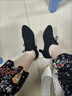 巴巴克大叔高跟鞋舞蹈女鞋牛津布廣場(chǎng)舞鞋教師拉丁舞鞋跳舞鞋舞蹈鞋低跟女鞋 黑色 38 曬單實(shí)拍圖