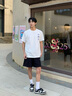 NBA官方-【新品】球場生活系列男女同款夏季運動潮流休閑T恤短袖 金州勇士/白色 L 曬單實拍圖