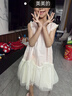 笛莎（DEESHA）童裝兒童女童裙子2025年夏季新款女寶寶網(wǎng)紗公主裙連衣裙 氣泡粉 130 曬單實(shí)拍圖