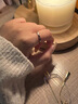 花有心柿蜂巢鈦鋼戒指女小眾設(shè)計(jì)素圈戒指女輕奢高級(jí)感對(duì)戒食指環(huán)洗澡免摘 【玫瑰金】蜂巢點(diǎn)鉆戒指 8號(hào)（建議120-140斤選） 曬單實(shí)拍圖
