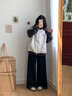 天丂美式棒球服外套女春秋運(yùn)動(dòng)風(fēng)夾克休閑復(fù)古顯瘦衛(wèi)衣開衫學(xué)生上衣 美式運(yùn)動(dòng)夾克棒球服【白灰M】 曬單實(shí)拍圖
