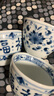 千代源藍(lán)凜堂福字陶瓷茶杯茶壺 日本原裝進(jìn)口茶具套裝 釉下彩日式主人杯 菊唐草1只 曬單實(shí)拍圖