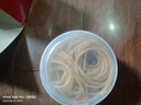 得力（deli）橡皮筋 辦公橡皮筋 皮筋 圓圈型 財務(wù)庫房辦公用品黃色乳膠圈一次性牛皮筋橡膠圈 橡膠圈【約300根 1筒裝】 曬單實拍圖