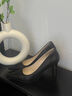 NINE WEST/玖熙高跟鞋女尖頭細(xì)跟單鞋女新品真皮女鞋子2025新款軟底女鞋 黑色 34 (220mm) 曬單實(shí)拍圖