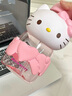 Hello Kitty兒童水杯塑料杯子耐高溫Tritan材質(zhì)寶寶吸管杯小學(xué)生夏季便攜水壺 kitty抱抱杯（禮盒裝）850ml 曬單實(shí)拍圖