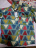 Cebrodz法國 襯衫男日系小眾幾何滿(mǎn)印襯衣春夏季潮牌設計感上衣外套 幾何花色 XL 曬單實(shí)拍圖