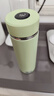 純陶瓷保溫杯非涂層真陶瓷內(nèi)膽水杯可裝中藥保溫杯茶水分離水杯子 嫩草綠 曬單實(shí)拍圖