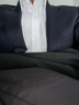 By Creations柏品純羊毛西服套裝男士高檔修身輕商務(wù)正裝新郎結婚禮服西裝禮服 藏青色 48 曬單實(shí)拍圖