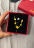 周六福輕婚嫁系列桃花黃金項(xiàng)鏈女生日禮物計(jì)價(jià)A0612525約8.92g40+5cm 曬單實(shí)拍圖