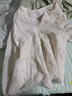 素優(yōu)米刺繡提花工藝泡泡袖法式設計感V領收腰時尚寬松雪紡短袖蕾絲衫女 奶杏色(長袖有內(nèi)襯) L建議110-119斤 曬單實拍圖
