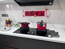 愛(ài)仕達(dá)壓力鍋304不銹鋼高壓鍋家用加厚安全六保險(xiǎn)防爆電磁爐燃?xì)庠钸m用 22cm  紅色壓力鍋 曬單實(shí)拍圖