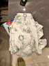 迪迪熊日記（DIDIXIONGRIJI）2件裝嬰兒衣服夏天夏季薄款寶寶連體衣男女短袖哈衣爬服外出夏裝6 短袖(蛋黃派+香蕉) 80cm 曬單實拍圖