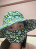 帶口罩的遮陽(yáng)帽防曬帽口罩一體夏季干農活防塵紫外線(xiàn)防風(fēng)戶(hù)外采茶 黃樹(shù)葉【口罩可拆卸】 360°防曬【UPF50＋透氣速干】 曬單實(shí)拍圖