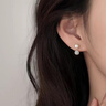 小米星999淡水珍珠耳釘女2025新款耳環(huán)小眾感耳飾 銀珍珠耳釘銀色(兩只價(jià)) 曬單實(shí)拍圖