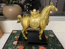天祥緣銅馬擺件黃銅馬上有錢(qián)生肖馬招辦公室唐馬工藝品財(cái)大號(hào)馬到成功 原創(chuàng)設(shè)計(jì) 26號(hào)馬上有錢(qián)元寶馬 曬單實(shí)拍圖