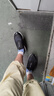 李寧溯溪鞋男鞋一腳蹬春季新款輕薄透氣網(wǎng)面戶(hù)外涉水沙灘洞洞運動(dòng)鞋子 標準黑/標準白 43 曬單實(shí)拍圖