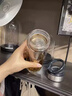 富光單雙層玻璃杯大容量泡茶杯男士商務(wù)便攜提環(huán)茶水分離水杯車(chē)載 單層黑色500ml 曬單實(shí)拍圖